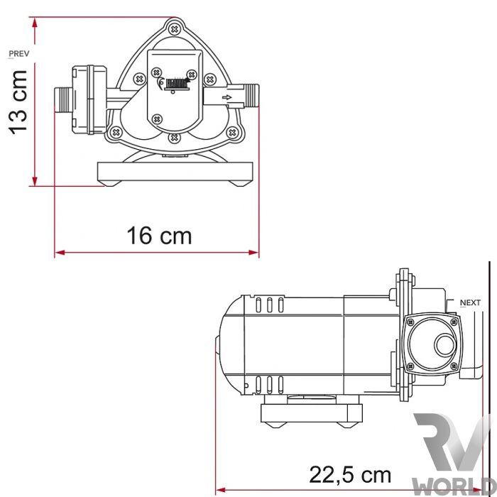Fiamma Aqua F pompe à eau 10 litres