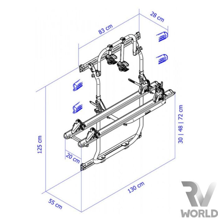 Thule Elite Van Bike Rack Sprinter 2006+ or VW Crafter Pre 2017