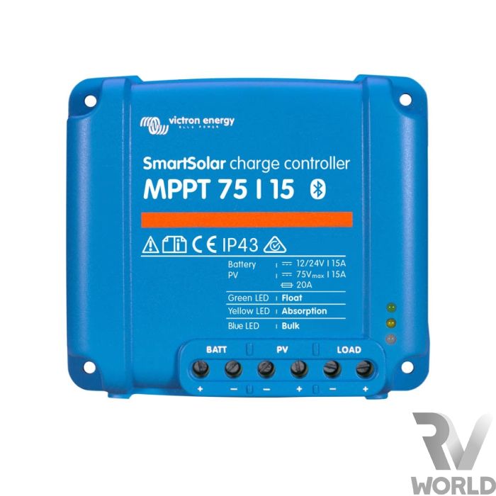 Victron SmartSolar 15A 12/24V MPPT Solar Regulator with Bluetooth - Shop RV  World NZ