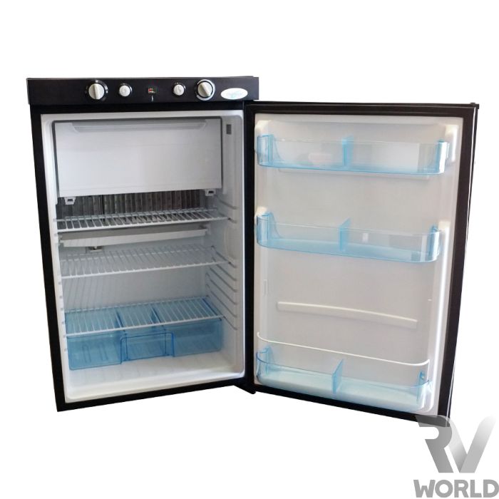 Challenger 90L Fridge Freezer. 90L 12V 230V Gas Shop RV World NZ