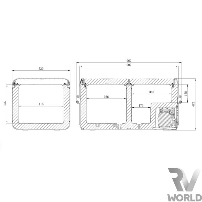 Dometic 94L Portable Fridge Freezer CFX395DZ