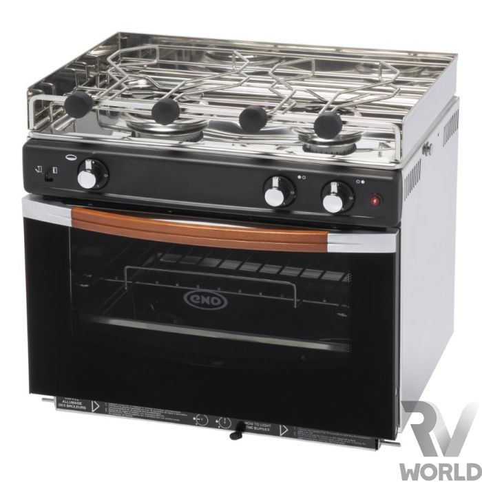 2 burner gas online stove with oven