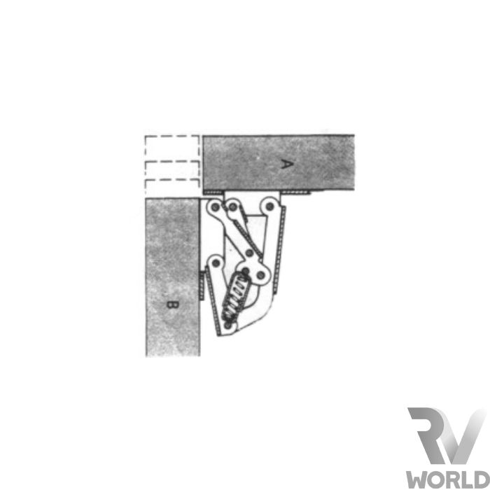 Overhead cupboard shop hinges