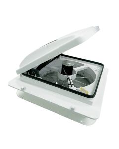 MaxxAir Maxxfan Plus Vent. Fan, Power Lift & Thermostat - White Lid (360 x 360)