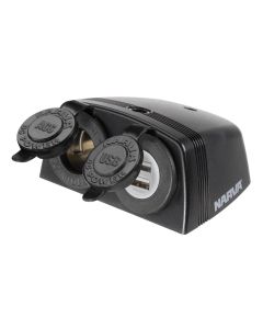 12V Socket with Two USB Outlets