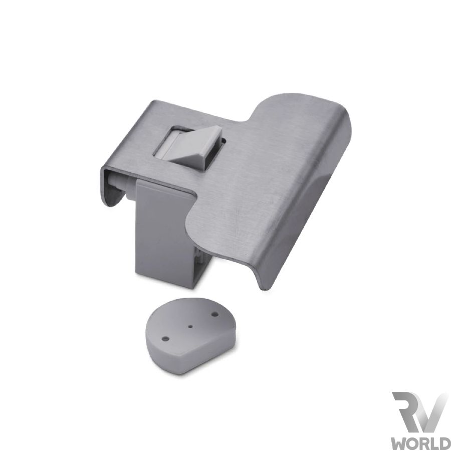 RV-Labs® roestvrijstalen Pull-Lock-meubelvergrendeling / -greep Catch Lock met een greepbreedte van 100 mm – wit
