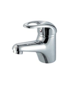 Fixed spout basin tap with mixer