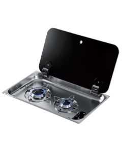 CAN 2 Burner Hob With Glass Lid Main