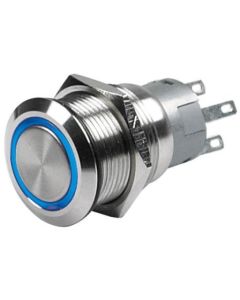 Stainless Steel Push Button Switch with LED Ring