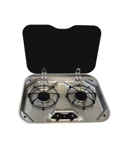 Suburban 2 Burner Gas Hob with Lid
